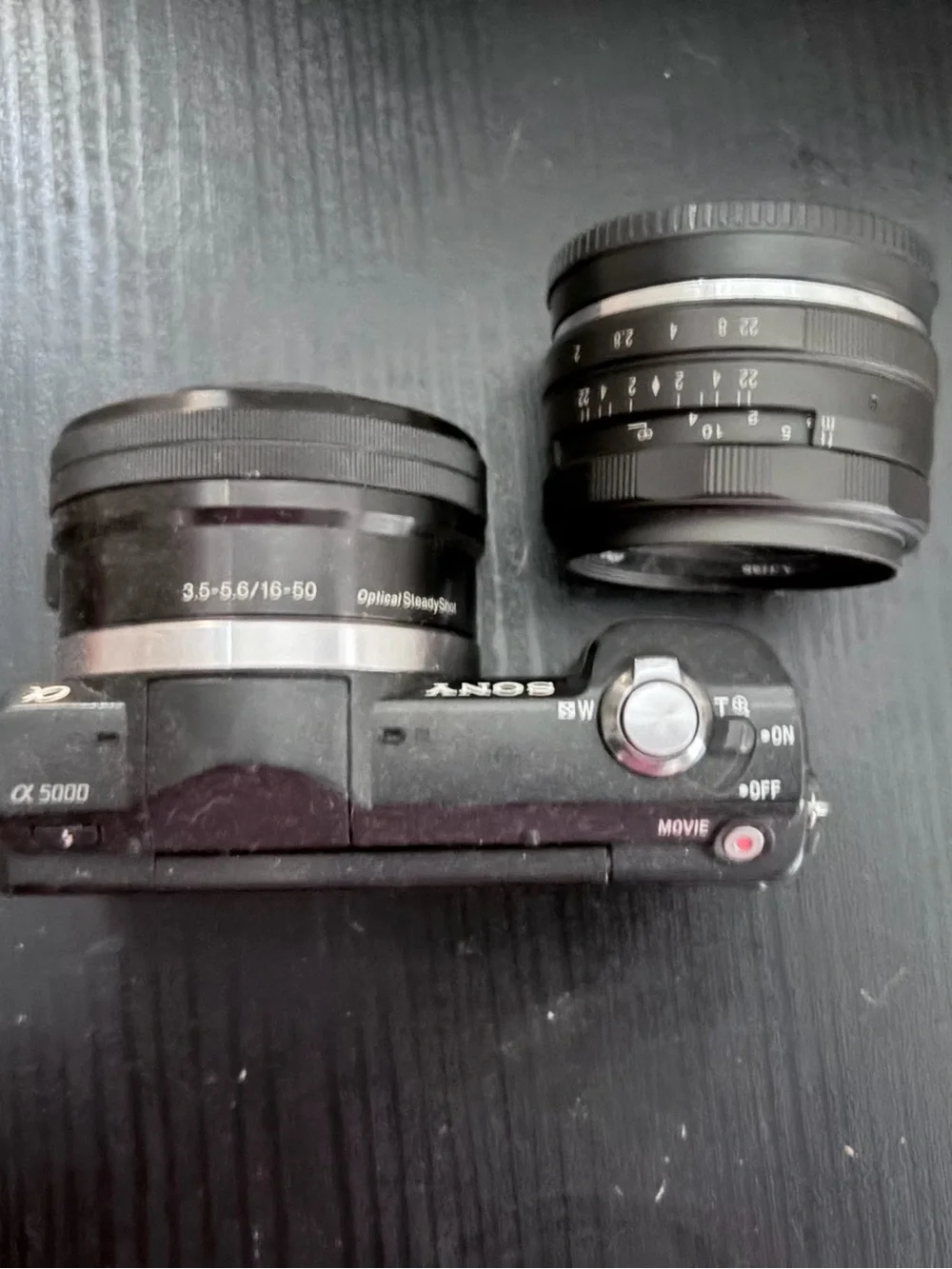 Sony A5000 Black Compact Camera Lens with Front Cap
